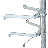 Premium X Mauerhalter 40cm Stahl verzinkt SAT Wandabstandshalter Wandbefestigung...