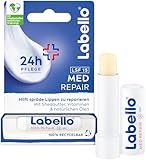 Labello Med Repair Lippenpflegestift, mineralölfreie Lippenpflege mit LSF 15...