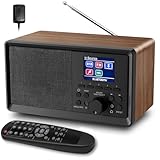 BIAOQINBO DAB Plus Radio/DAB+ mit Bluetooth 5.0 FM-Digitalradio Nostalgieradios...