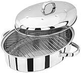 Judge Edelstahl Bräter mit Deckel Backofengeeignet - Bräter für Backofen mit...