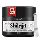 Mumijo Shilajit 85+,500mg pro Tagesdosis, das Original aus dem Himalaya, Mit...