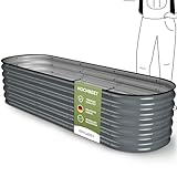 HOFGARTEN ® Hochbeet Metall 200x60x42 cm | 6-in-1 Hochbeete-Kit | Hochbeete...