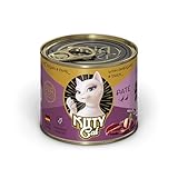 KITTY Cat Paté Fasan & Ente, 6 x 200 g, Nassfutter für Katzen, getreidefreies...