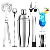 talifoca Cocktail Shaker Set, 8 Stück Edelstahl Cocktail Mix Set, 750 ML...