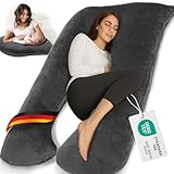 ELONEO Schwangerschaftskissen XXL, Seitenschläferkissen mit Bezug, Pregnancy...