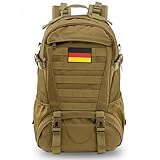 Jueachy Militär Rucksack Herren 30L Wasserdicht Molle Tactical Backpack...