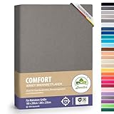 leevitex® Premium Spannbettlaken 180x200–200x220 cm | 40 cm Steghöhe –...