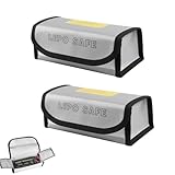 Lipo Safe Bag, 2 Stück Lipo-Sicherheitstasche, Feuerfeste...