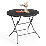 Sekey Klapptisch Rund Campingtisch Balkontisch Gartentisch Klappbar Tisch, Ø...