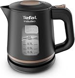 Tefal KI5338 Includeo Wasserkocher, Fassungsvermögen 1 L, Anti-Rutsch-Griff,...