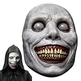 DAJASD Halloween Maske, Lächelnde Dämonenmaske, Latex Gruselmaske,...