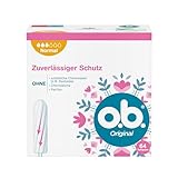 o.b. Original Normal, Tampons für mittlere/stärkere Tage, StayDry Technologie...