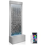 Longrun Large Garden Fountain, Indoor Fountain, Waterfall with App Control, LED...