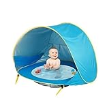 EIN Kinderzelt mit UV-Schutz und EIN Plantschbecken Strandmuschel Pop-Up Zelt...