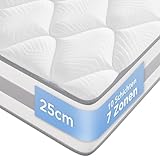 INMOKO Matratze 140x200 cm, 10 Schichten, Taschenfederkernmatratze Härtegrad H3...