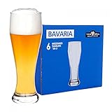 Van Well 6er Set Bavaria Weizenbiergläser klar | Bierglas geeicht bei 0.5L |...