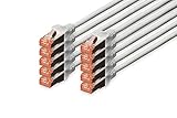 DIGITUS DK-1644-005-10 - Professional Netzwerkkabel 0,5 m Cat6 S/FTP (S-STP)...