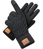 CHENMEI Winterhandschuhe Strickhandschuhe für Herren Damen - Touchscreen...