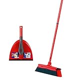 Vileda DuActiva Besen Set, 3-TLG Stiel, 2in1 Kehrset, Kein Staub Aufwirbeln,...
