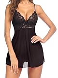 Avidlove Dessous Damen Sexy Spitze Babydoll Lingerie Negligee V-Ausschnitt...