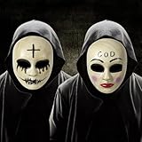 2 Stück The Purge God & Cross Killer Masken, The Purge Anarchy God Maske,...