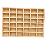 Anktily Unvollendete Aufbewahrungsbox aus Holz, Showcase Display Box mit 36...
