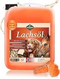 Martenbrown® 5 Liter Norwegisches Premium Lachsöl für Hunde, Pferde und...