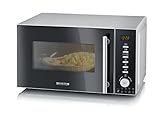 SEVERIN 3-in-1 Mikrowelle mit Grill und Heißluftfunktion, Minibackofen mit 10...