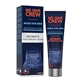 NO HAIR CREW Intim-Enthaarungscreme für Männer – Sanfte Haarentfernung ohne...