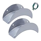 Relaxdays, grau Schlauchhalter Wand 2er Set, für 30 m 1/2' Schlauch,...