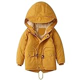 linboo Kinder Winterjacke Jungen Mädchen Warm Gefütterte Blouson Hoodie Dicke...
