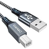 GIANAC USB Druckerkabel [2M] USB A zu B Druckerkabel Nylon Geflochten...
