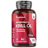 Antarktische Krillöl Weichkapseln - 1200mg pro Portion - Liefert Omega 3, DHA,...