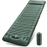 JEMULICE Isomatte Camping, 12CM Verdicktes Aufblasbare Matratze Kleines Packmaß...