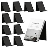 10 Stück Buchständer Acryl, Buchaufsteller 13x11,5x10cm Schräg Bücherhalter...