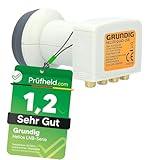 [ Test SEHR GUT, Note 1.2 *] GSS Helios Quad LNB + 8X F-Stecker, mit LTE...