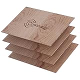 Creatorally Sperrholzplatte 3mm, 4 Stück Rosenholz A4 Holzplatte 29,7x 21,5 cm,...