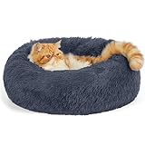 BEDSURE Hundebett waschbar Flauschiges Katzenbett - Ø 50 cm Donut Kissen,...