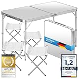 GOODS+GADGETS Klappbarer Multifunktionstisch Mehrzwecktisch Campingtisch...