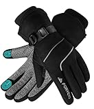 FORVEVO Skihandschuhe Herren Damen wasserdichte, 3M Thinsulate Warme...