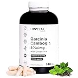 Garcinia Cambogia 5000 mg. 240 vegane Kapseln für 4-monatige Kur. Natürliches...