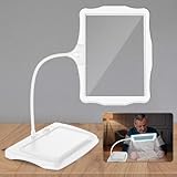 NZQXJXZ 10X Lupe mit Licht und Ständer, Wiederaufladbare 50 LED Flexible...