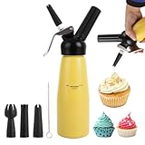 ASelected 500 ml Professionelle Sahnespender Aluminium, Sahnesyphon Aluminium...