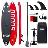 Stand Up Paddling Board Aufblasbares SUP Board für 2+1 Personen/Familien,...