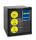 METRO Professional Mini-Kühlschrank GPC1046 mit Glastür - aus Glas und...