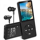 AGPTEK MP3 Player 32GB mit Lautsprecher, 70 Stunden Akkulaufzeit Kleiner und...