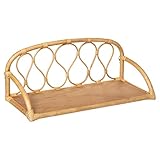 Atmosphera - Kinder-Wandregal Retro - Rattan 57x24 cm - Beige
