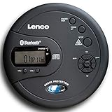 Lenco CD-300 - Tragbarer CD-Player Walkman - Bluetooth Diskman - CD Walkman -...