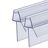 QOROCO Duschdichtung 2x 100cm für 6-8mm Glastüren, mit extra länger...