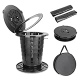 XWCHASA Faltbare Campingtoilette, Camping Klapptoilette mit Deckel, Mobile...